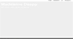 Desktop Screenshot of madeleinedaepp.com